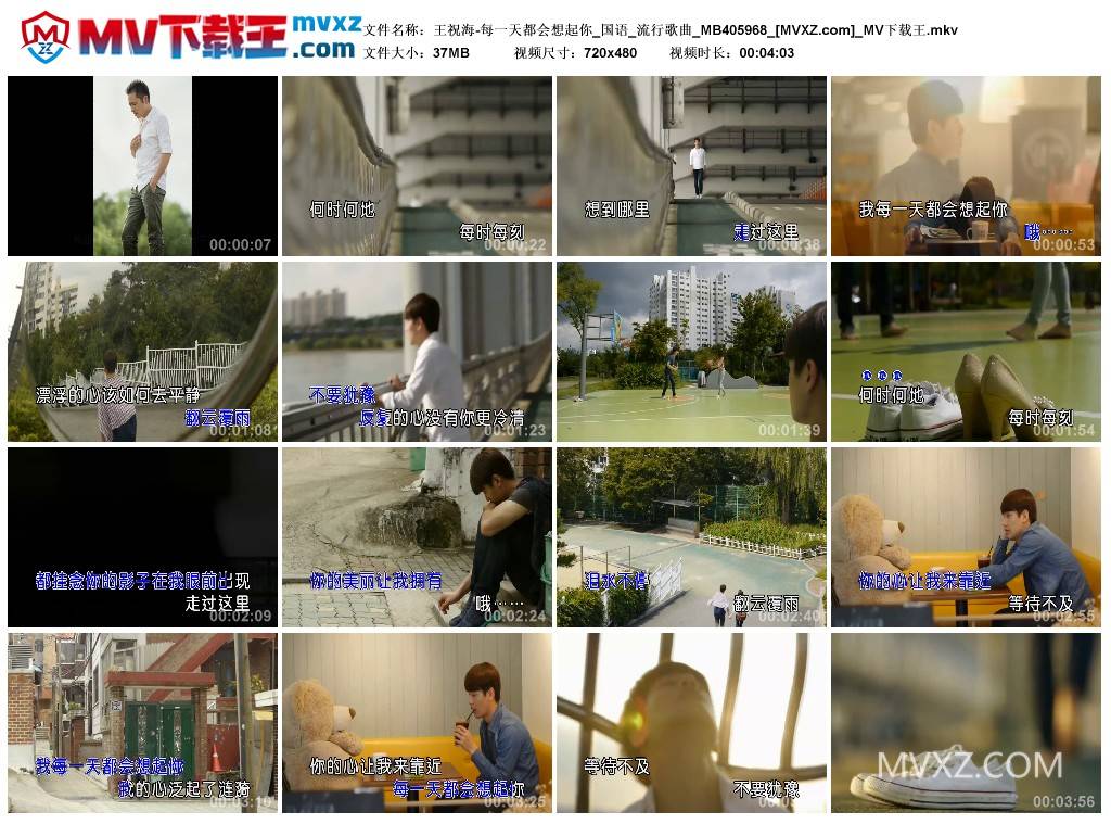 王祝海-每一天都会想起你_国语_流行歌曲_MB405968